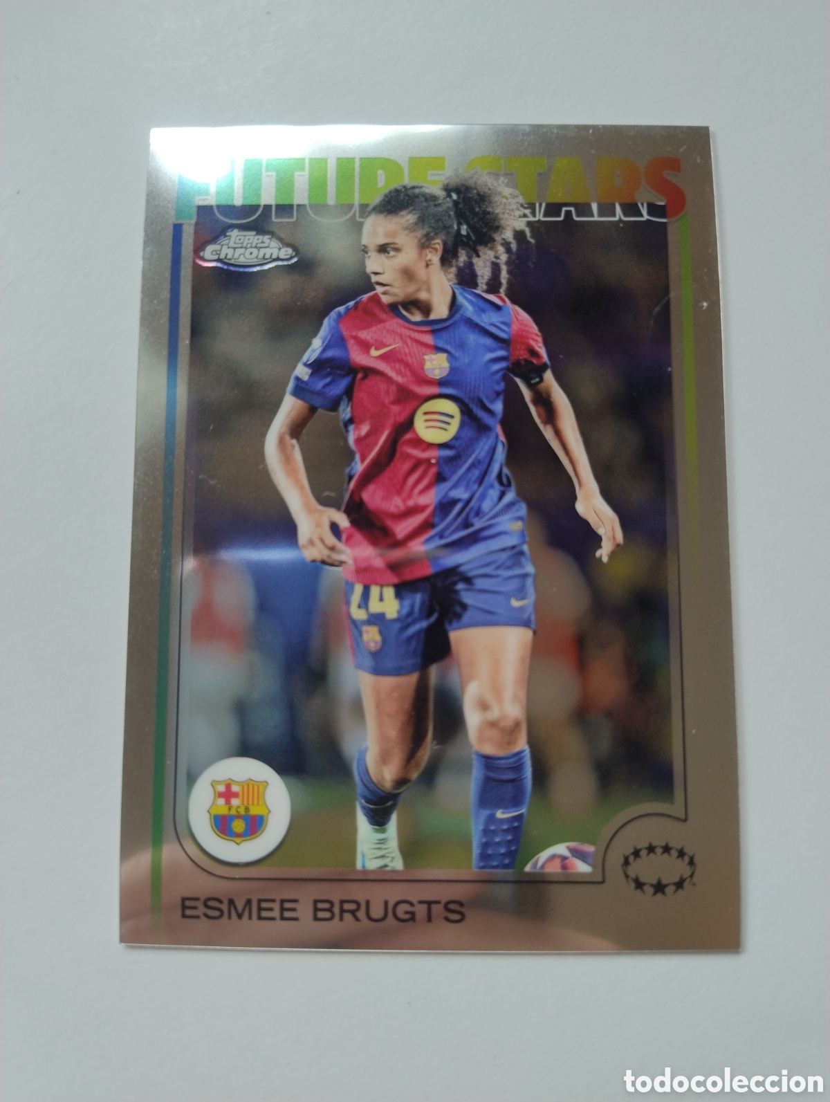 Cromos de F&uacute;tbol: 71 - Esmee Brugts - Barcelona - Topps UCC Chrome 2024 - 2025 Femenino Future Stars