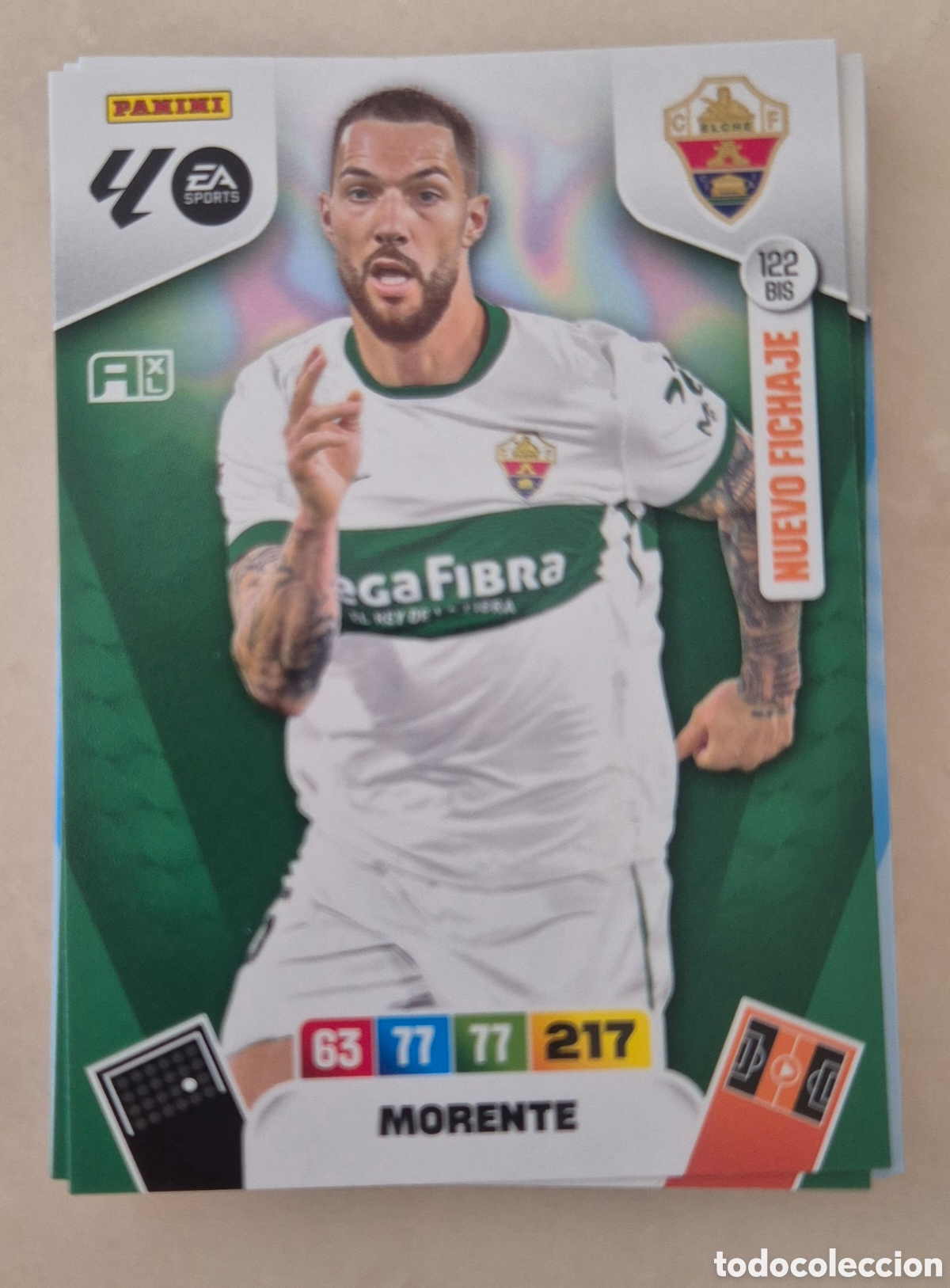 Football Stickers: 122 bis morente elche adrenalyn 2026