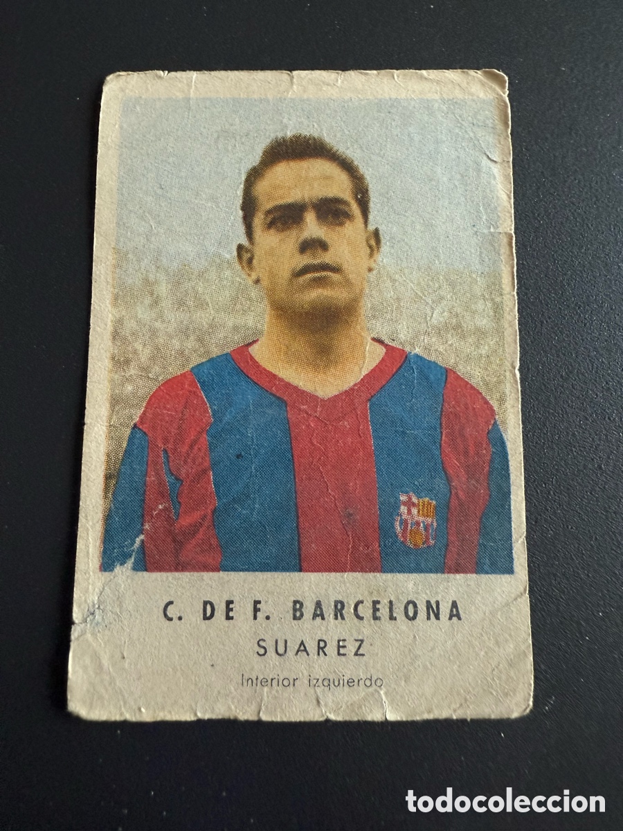 Cromos de F&uacute;tbol: SU&Aacute;REZ. ( CF Barcelona ). Zahor. A&ntilde;os 50