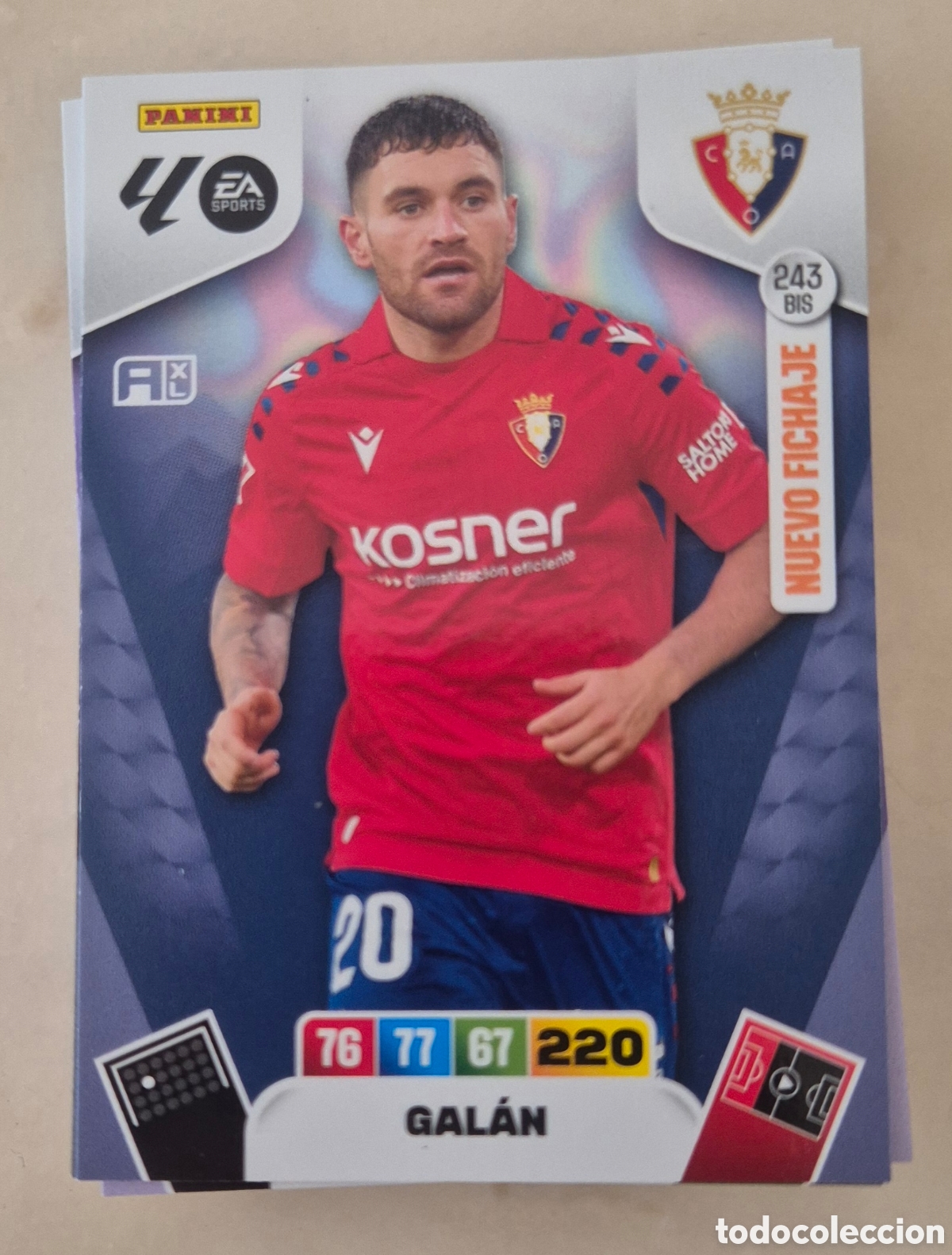 Cromos de F&uacute;tbol: 243 bis gal&aacute;n osasuna adrenalyn 2026