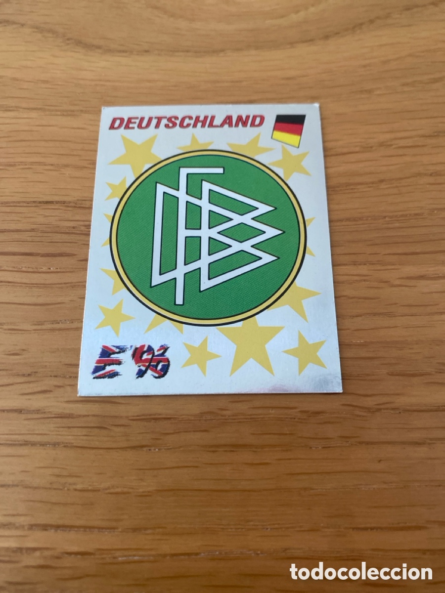 Cartes &agrave; collectionner de Football: Cromo panini euro 96 Inglaterra n&uacute;mero 195 Deutschland badge - Sticker album Eurocup England europa