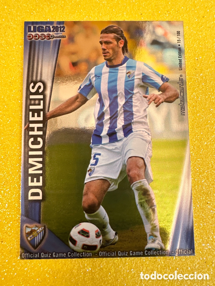 Cromos de F&uacute;tbol: 276 DEMICHELIS(M&Aacute;LAGA) 15/100 METALCARD LIMITED EDITION MUNDICROMO 2012 11 12