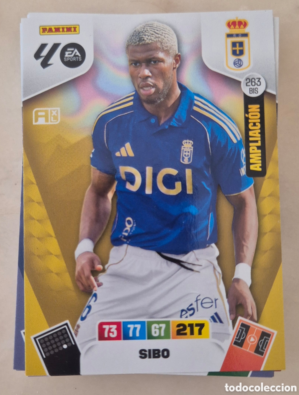 Cromos de F&uacute;tbol: 263 bis sibo oviedo adrenalyn 2026