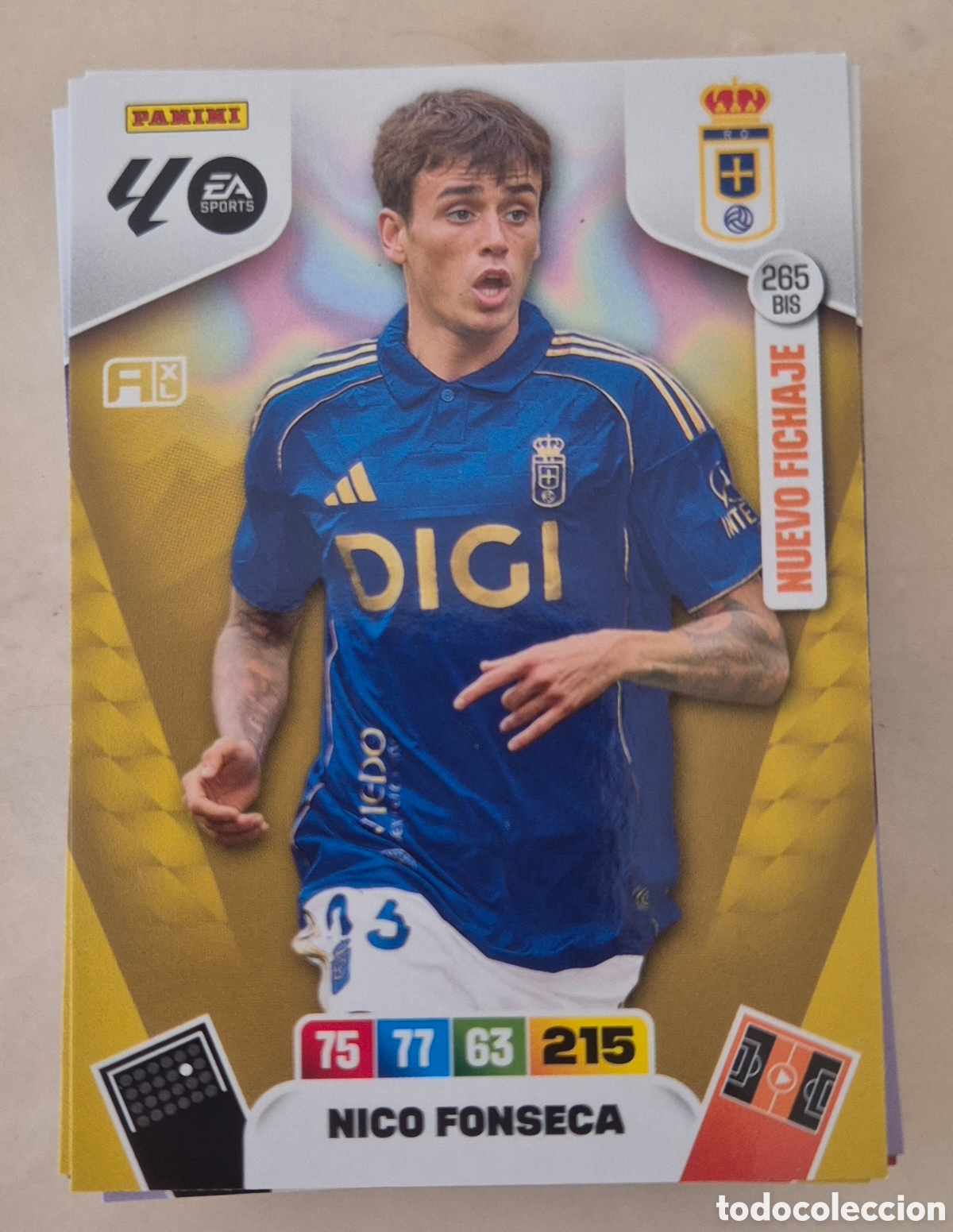 Cromos de F&uacute;tbol: 265 bis Fonseca oviedo adrenalyn 2026
