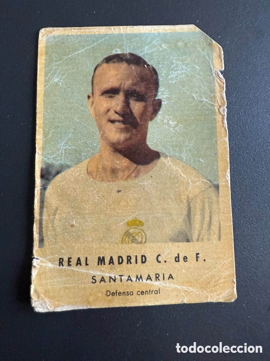 Cromos de Futebol: SANTAMAR&Iacute;A ( Real Madrid). Zahor. A&ntilde;os 50