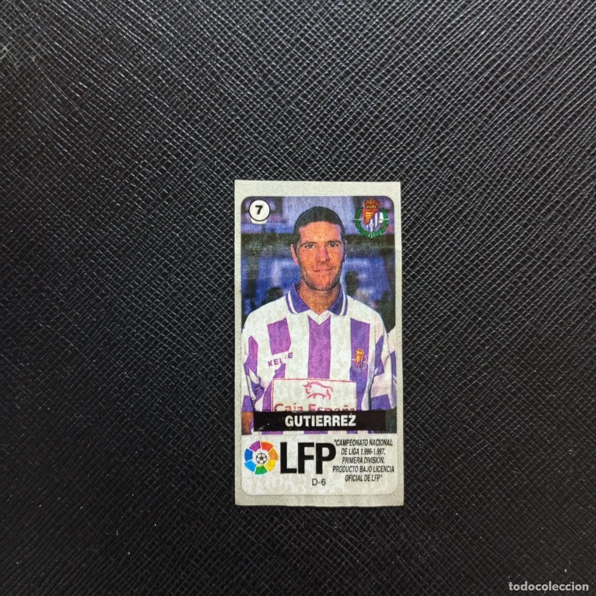 Cromos de Futebol: 7 GUTIERREZ VALLADOLID CHICLE VIDAL LA LIGA DE ESTRELLAS 1996 1997 96 97 SIN PEGAR - A84 PG1