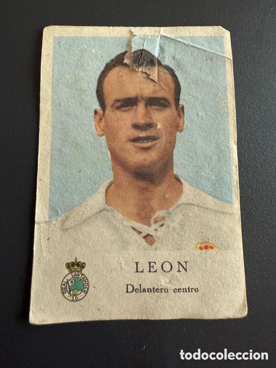 Cromos de F&uacute;tbol: LEON ( Real Santander). Zahor. A&ntilde;os 50