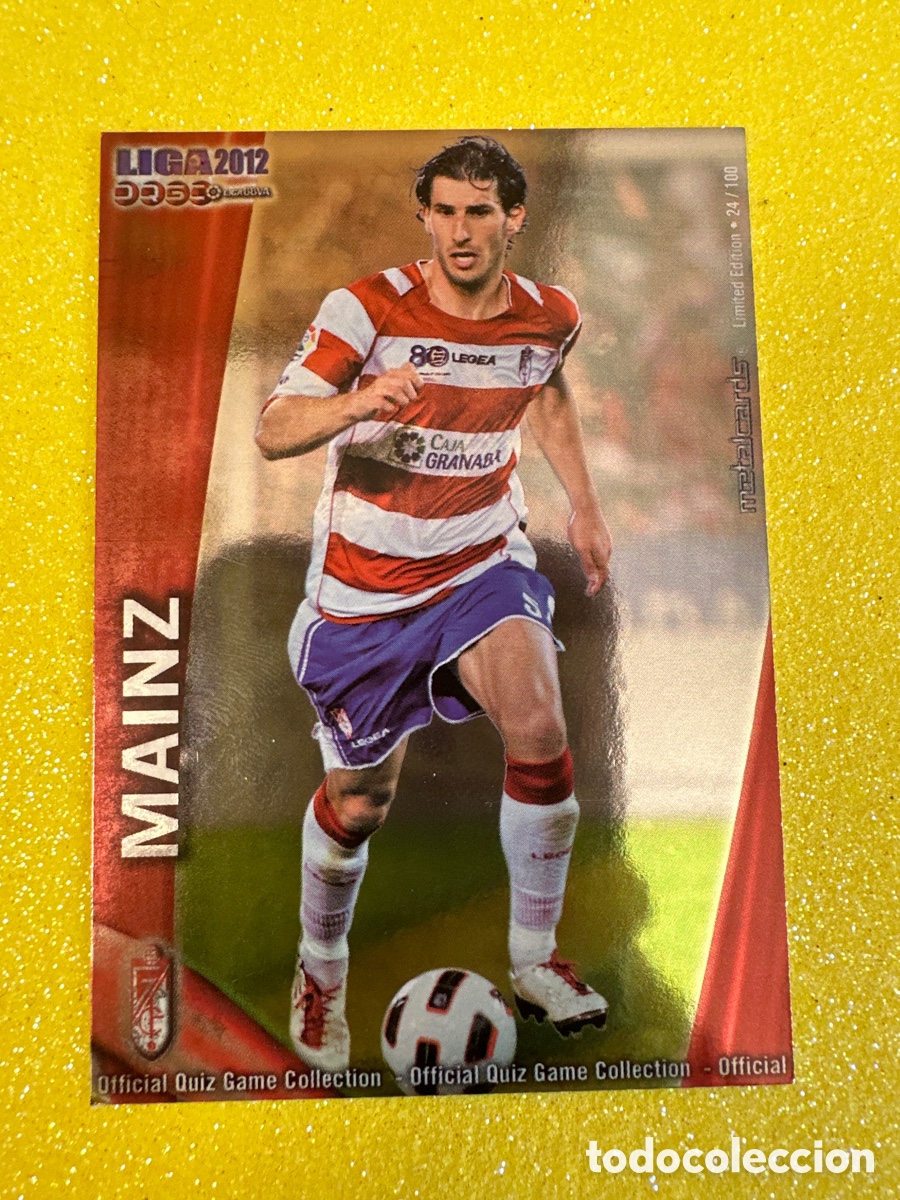 Fu&szlig;ball-Sticker: 521 MAINZ(GRANADA) 24/100 METALCARD LIMITED EDITION MUNDICROMO 2012 11 12