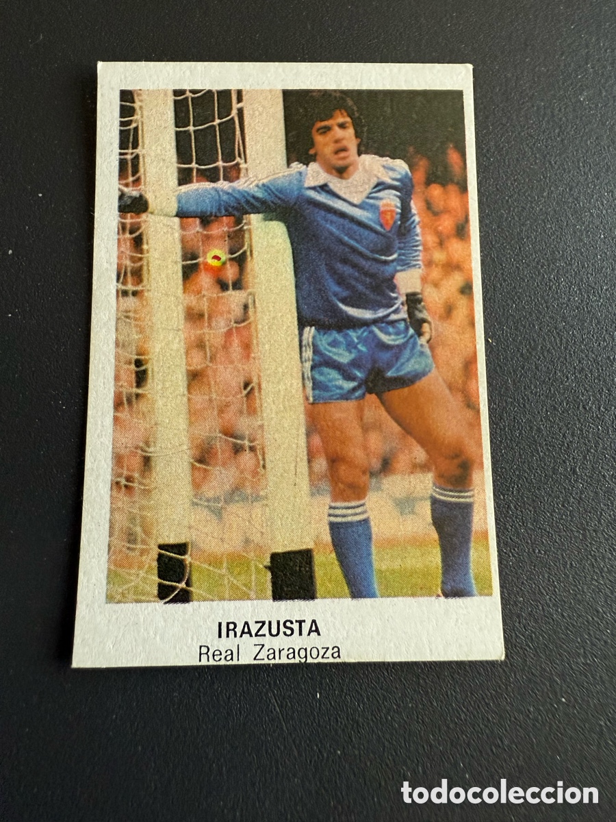 Cromos de F&uacute;tbol: IRAZUSTA. ( Real Zaragoza). CANO. F&Uacute;TBOL 84. Nunca Pegado