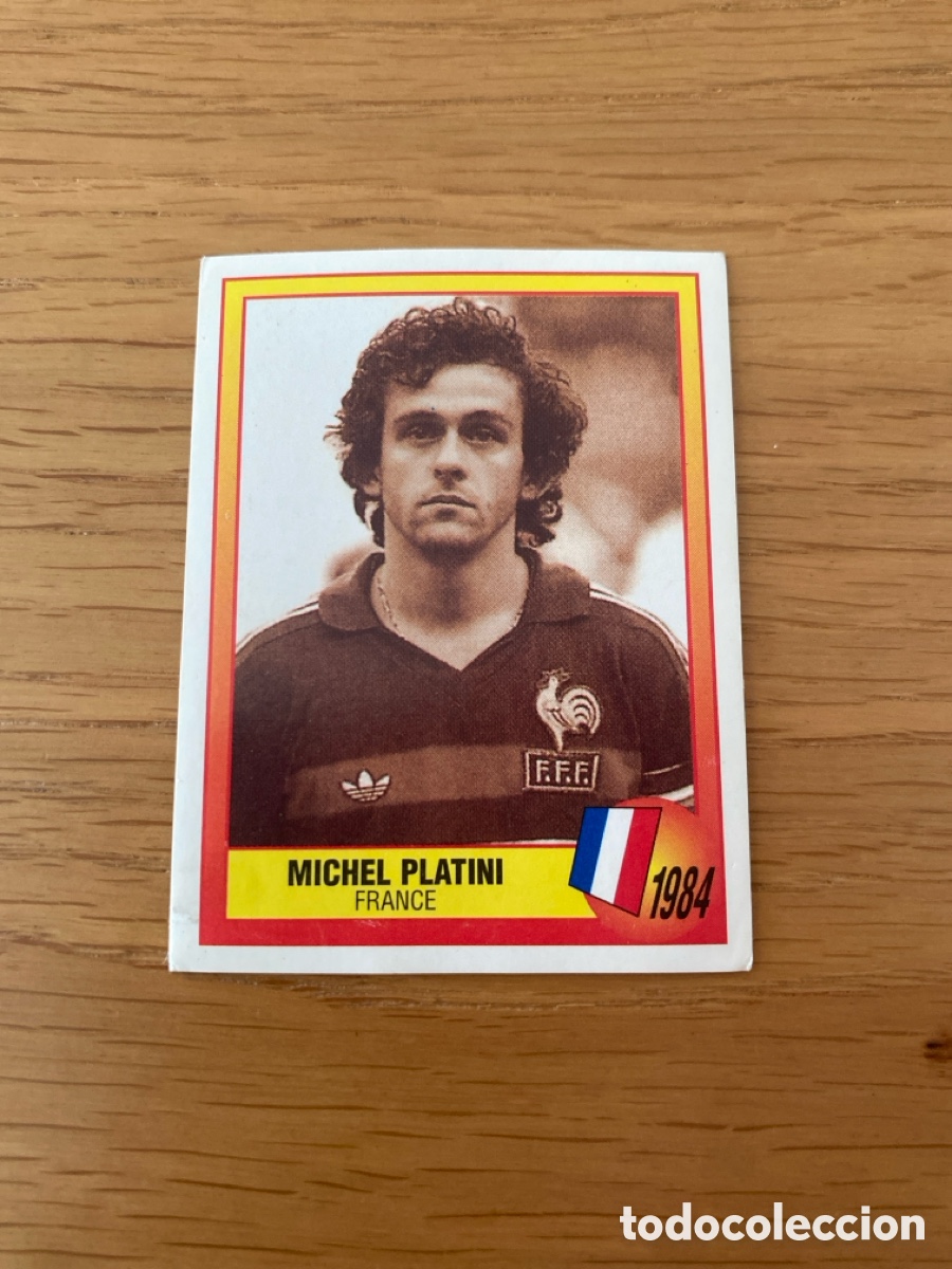 Cromos de F&uacute;tbol: Cromo panini euro 96 Inglaterra n&uacute;mero 13 Platini France - Sticker album Eurocup England