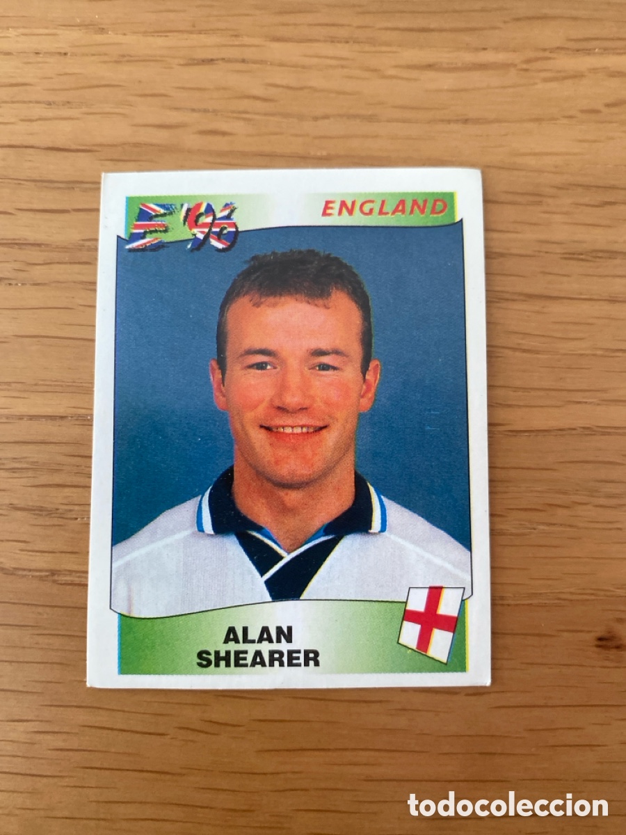 Cromos de F&uacute;tbol: Cromo panini euro 96 n&uacute;mero 51 Shearer - Sticker album Eurocup England europa 1996