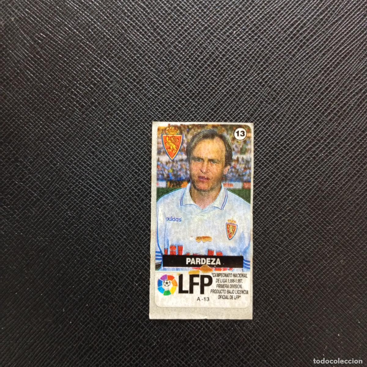 Cromos de F&uacute;tbol: 13 PARDEZA ZARAGOZA CHICLE VIDAL LA LIGA DE ESTRELLAS 1996 1997 96 97 SIN PEGAR - A84 PG9