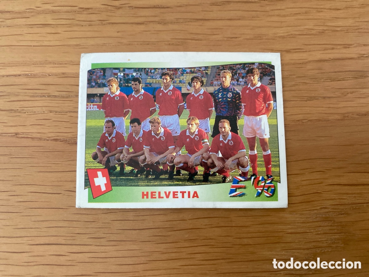 Cromos de f&uacute;tbol: Cromo panini euro 96 n&uacute;mero 56 Suiza Helvetia - Sticker album Eurocup England europa 1996