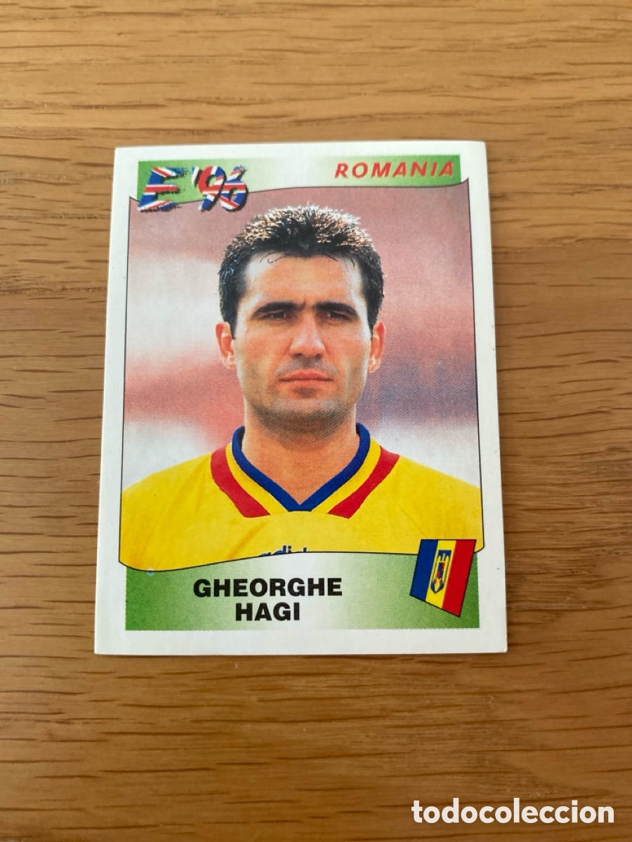 Fu&szlig;ball-Sticker: Cromo panini euro 96 n&uacute;mero 167 Hagi - Europa album Inglaterra Eurocup stickers 1996
