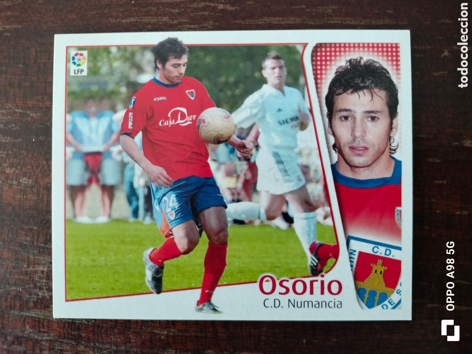 Cartes &agrave; collectionner de Football: Cromo coloca Osorio Numancia ediciones Este liga temporada 2004 2005 04 05