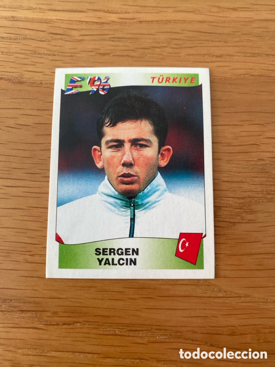 Cromos de F&uacute;tbol: Cromo panini euro 96 n&uacute;mero 327 Yalcin - Album sticker europa 1996 Inglaterra