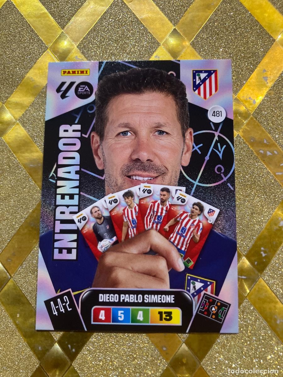 Cromos de F&uacute;tbol: CROMO DE FUTBOL NUMERO 481 SIMEONE ATLETICO MADRID PLUS ENTRENADOR ADRENALYN XL 2025 2026 PANINI !