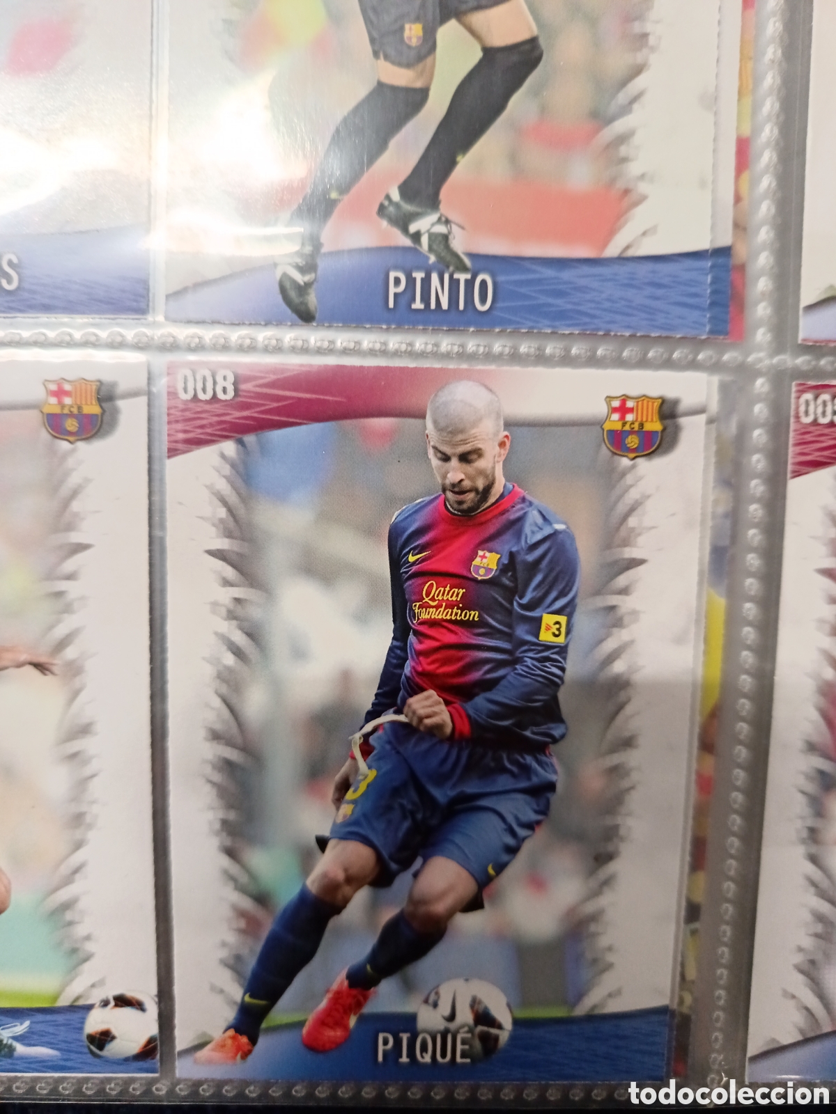 Cromos de F&uacute;tbol: 8 pique mundicromo Quiz Game 13/14