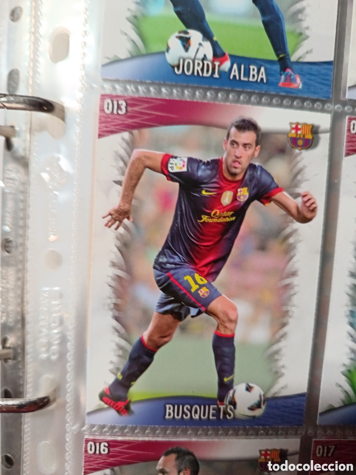 Fu&szlig;ball-Sticker: 13 Busquets mundicromo Quiz Game 13/14