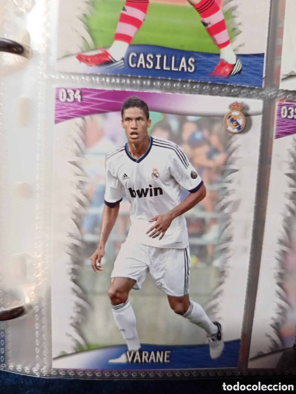 Cartes &agrave; collectionner de Football: 34 Varane mundicromo Quiz Game 13/14