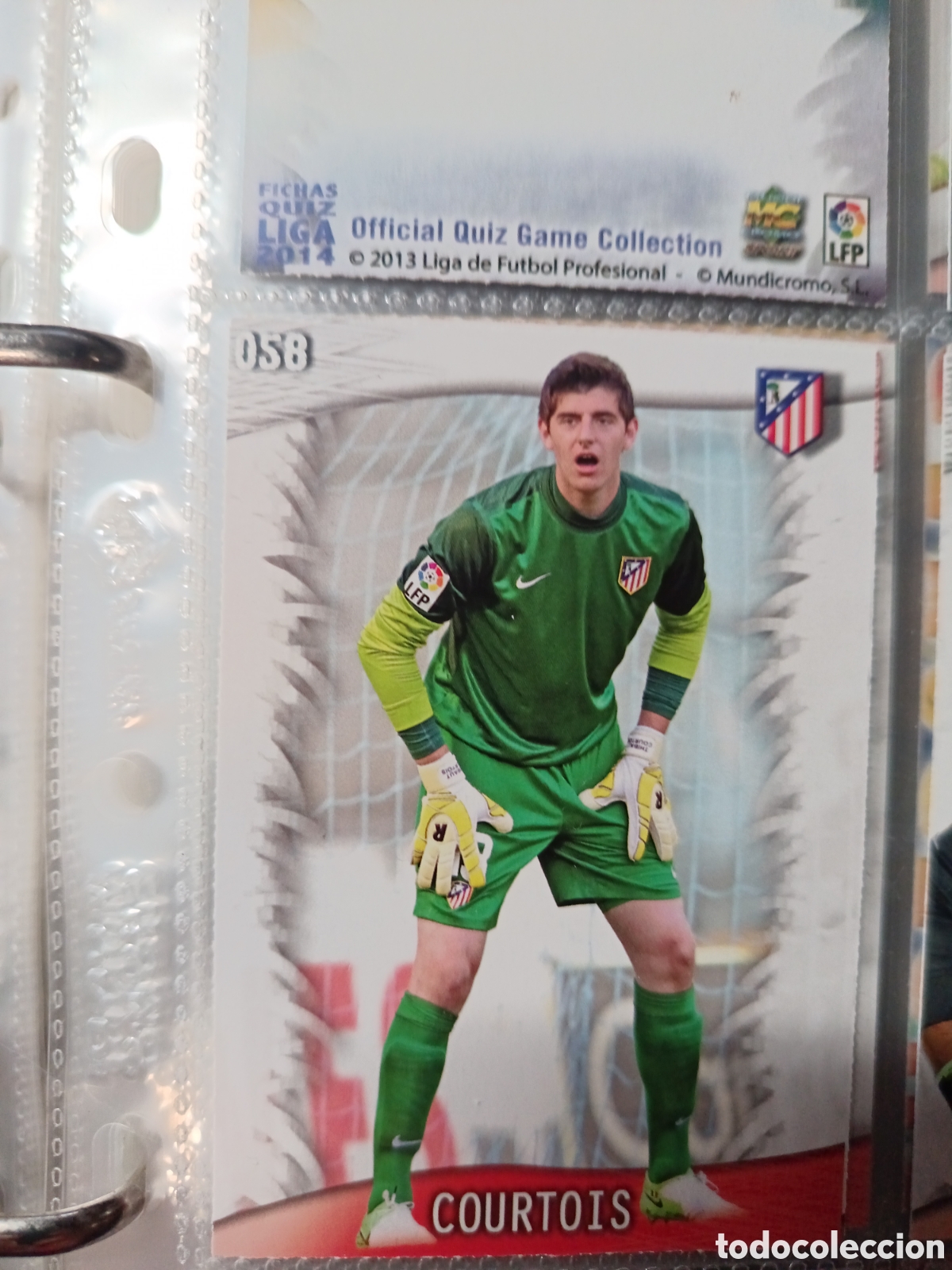 Cromos de F&uacute;tbol: 58 Courtois mundicromo Quiz Game 13/14