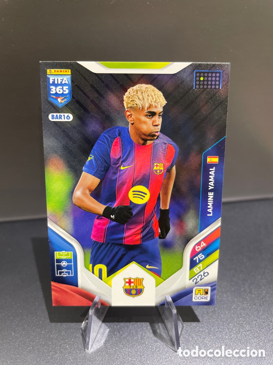 Football Stickers: Lamine Yamal BAR16 Panini Adrenalyn FIFA 365 2025-26 FC Barcelona