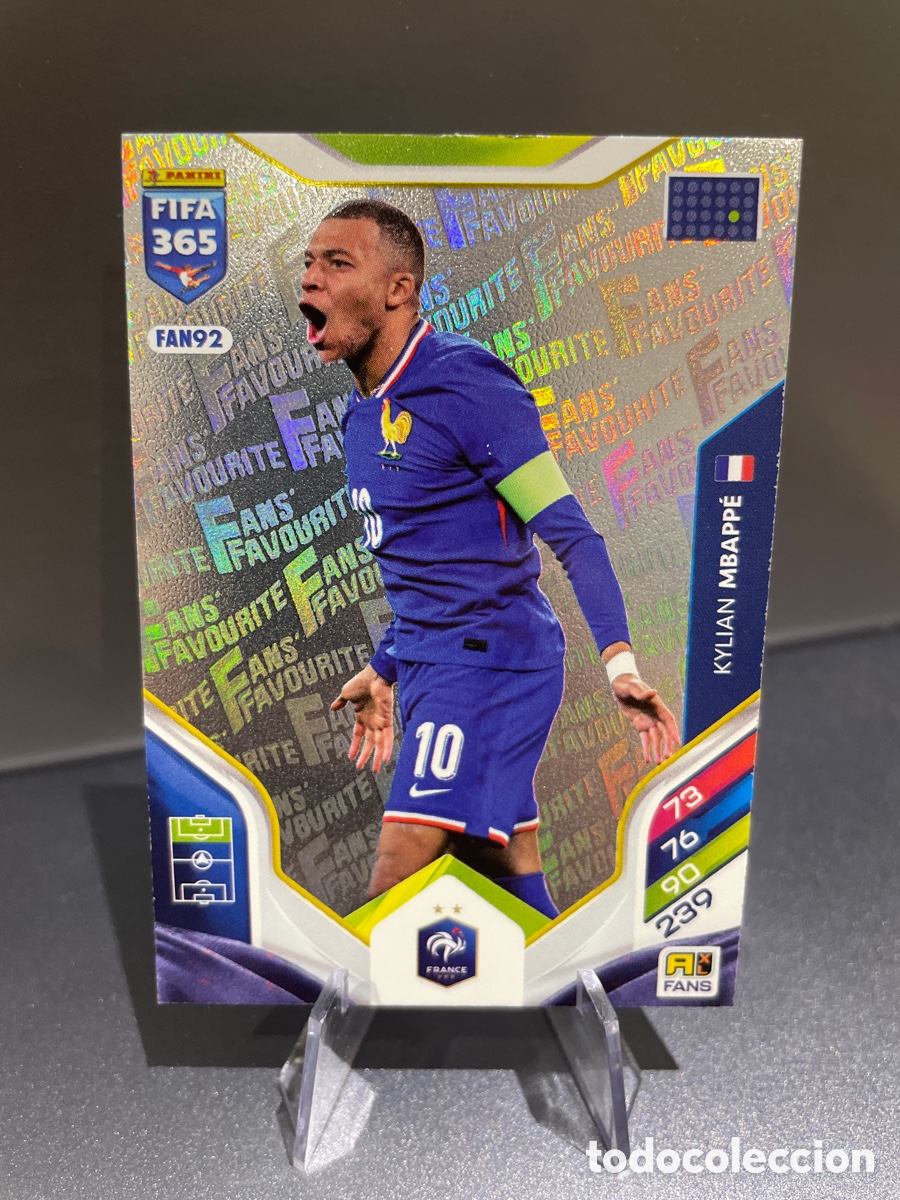 Cromos de F&uacute;tbol: Mbappe FAN92 Fans Favourite Panini Adrenalyn FIFA 365 2025-26 Francia
