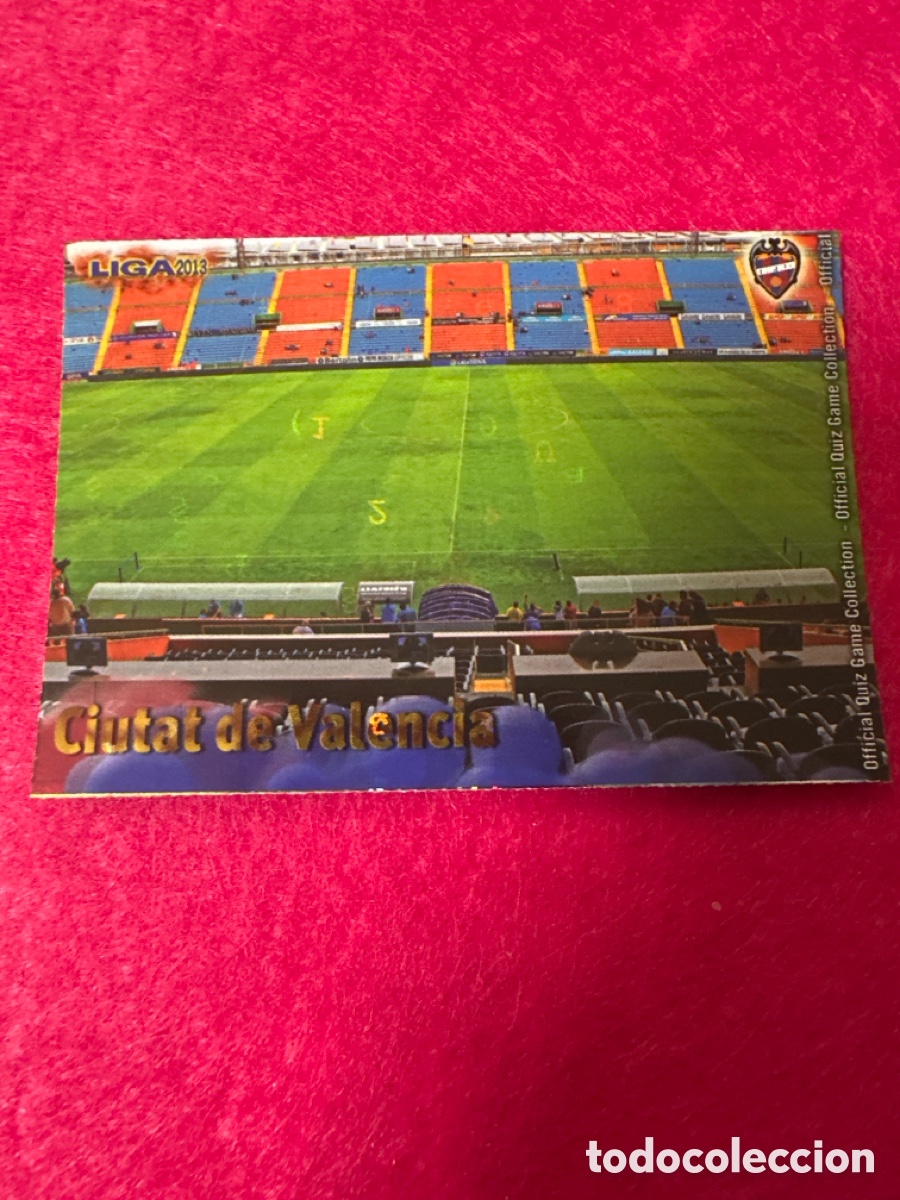 Cromos de Futebol: 137 ESTADIO CIUTAT DE VALENCIA(LEVANTE) VERSI&Oacute;N LETRAS MUNDICROMO 2013 12 13