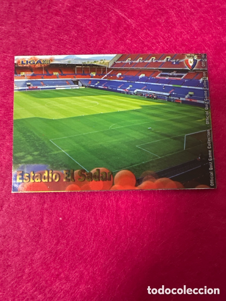 Cromos de Futebol: 164 ESTADIO EL SADAR(OSASUNA) VERSI&Oacute;N BRILLO LISO MUNDICROMO 2013 12 13