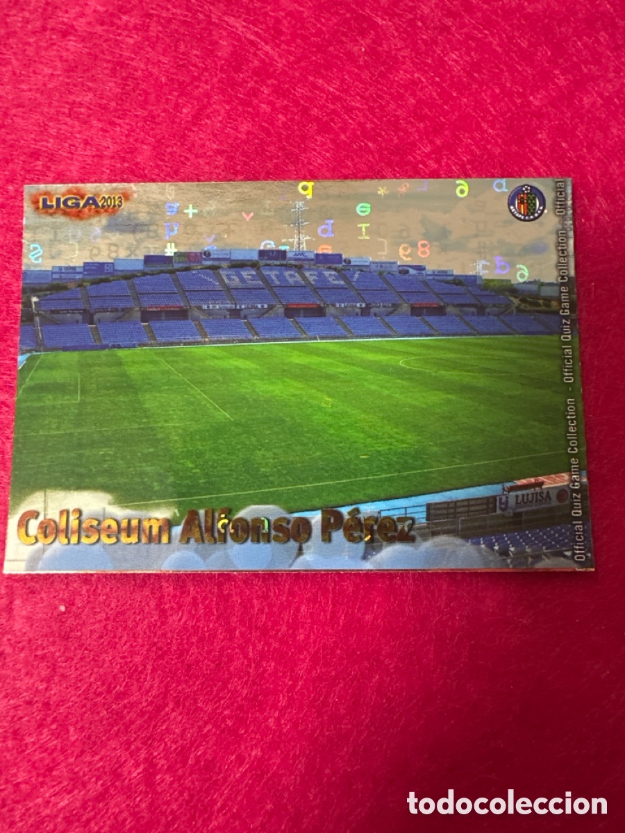 Fu&szlig;ball-Sticker: 272 ESTADIO COLISEUM ALFONSO P&Eacute;REZ(GETAFE) VERSI&Oacute;N LETRAS MUNDICROMO 2013 12 13