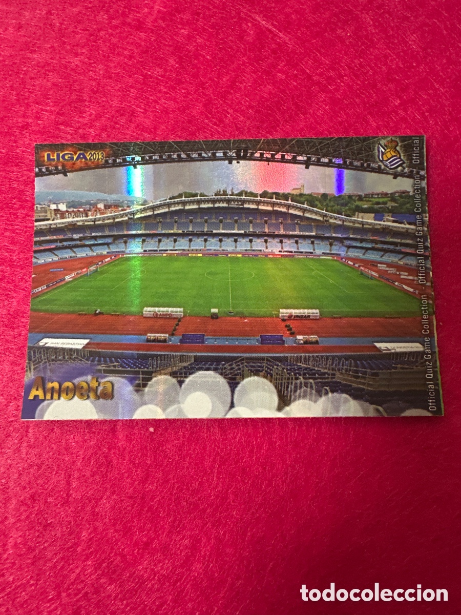 Fu&szlig;ball-Sticker: 299 ESTADIO ANOETA(R.SOCIEDAD) VERSI&Oacute;N RAYAS MUNDICROMO 2013 12 13