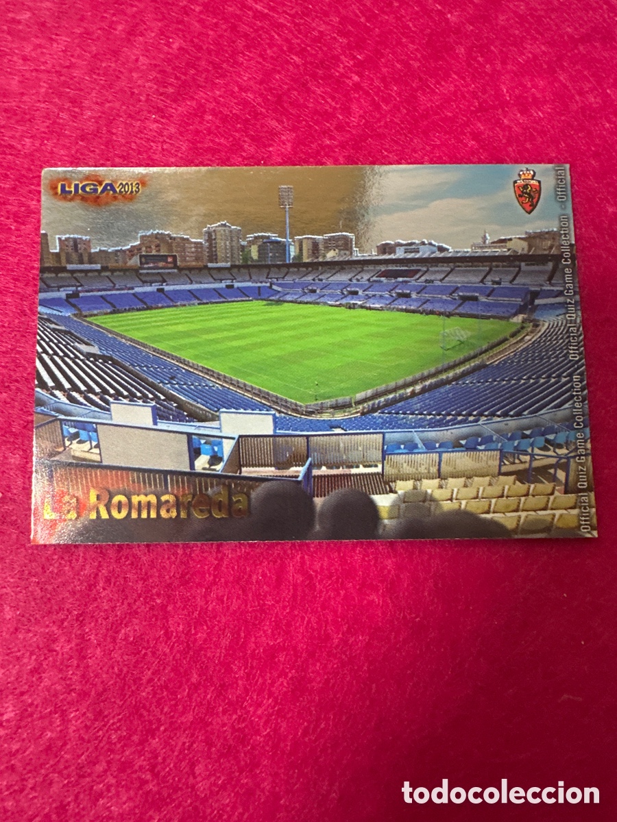 Cartes &agrave; collectionner de Football: 407 ESTADIO LA ROMAREDA(R.ZARAGOZA) VERSI&Oacute;N BRILLO LISO MUNDICROMO 2013 12 13