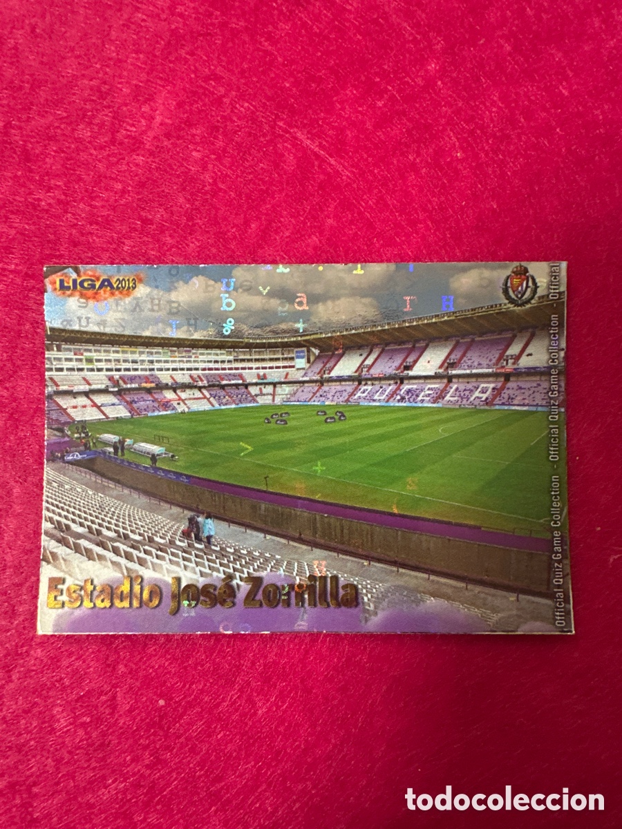 Cromos de F&uacute;tbol: 515 ESTADIO JOS&Eacute; ZORRILLA(VALLADOLID) VERSI&Oacute;N LETRAS MUNDICROMO 2013 12 13