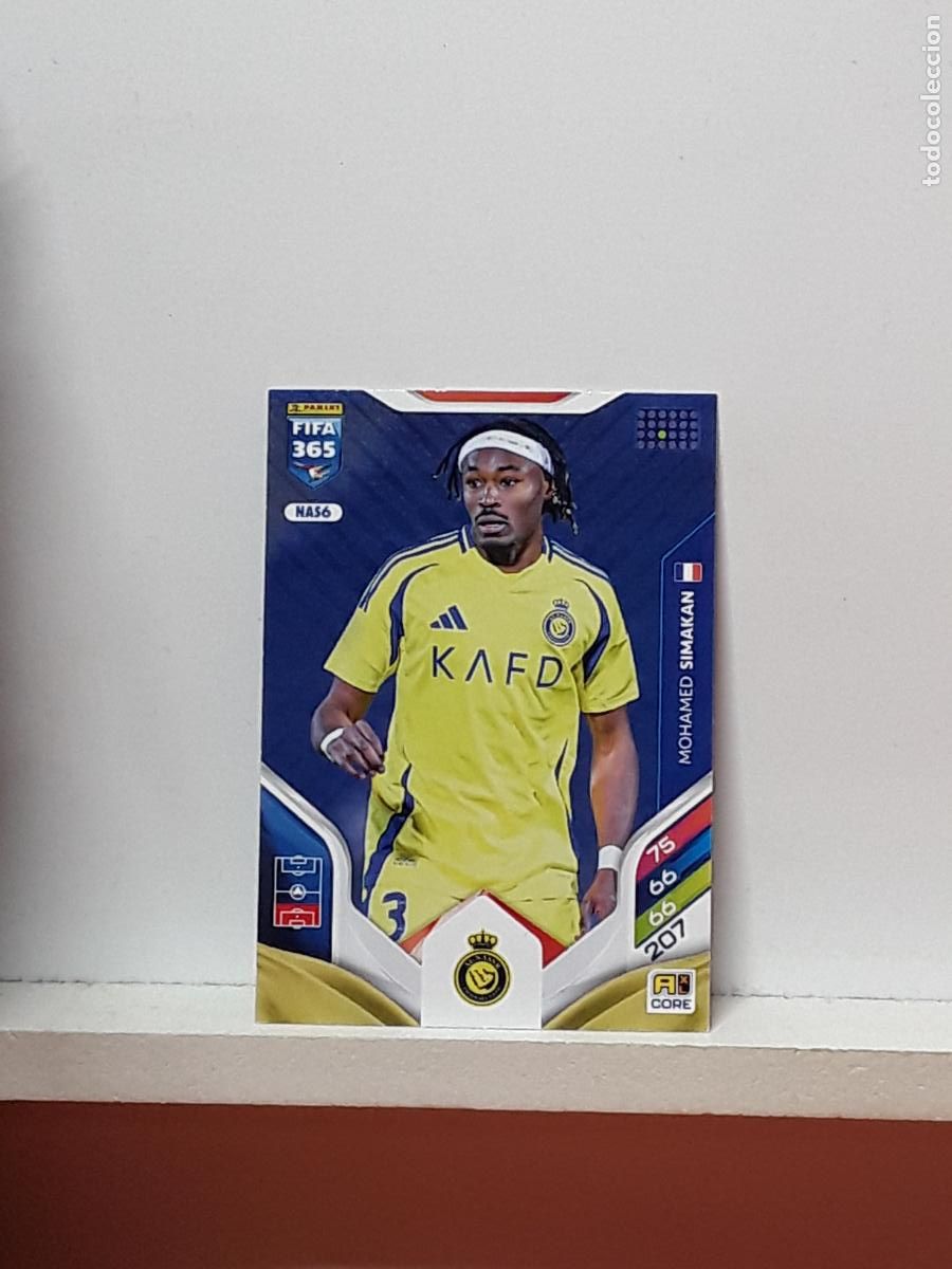 Cromos de F&uacute;tbol: FIFA 365 ADRENALYN 2025 2026 25 26 ALBUM PANINI LIGA N NAS6 NAS 6 AL-NASSR MOHAMED SIMAKAN