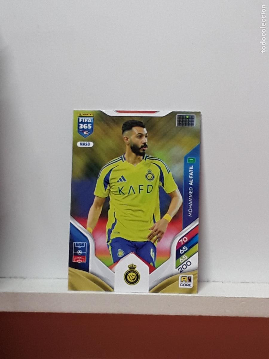 Cromos de F&uacute;tbol: FIFA 365 ADRENALYN 2025 2026 25 26 ALBUM PANINI LIGA N NAS8 NAS 8 AL-NASSR MOHAMMED AL-FATIL