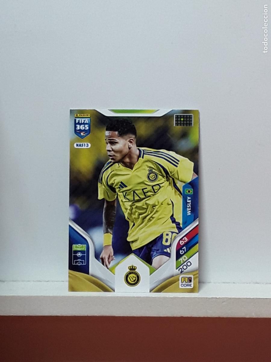Cromos de F&uacute;tbol: FIFA 365 ADRENALYN 2025 2026 25 26 ALBUM PANINI LIGA N NAS13 NAS 13 AL-NASSR WESLEY