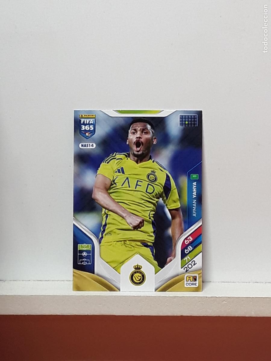 Cromos de F&uacute;tbol: FIFA 365 ADRENALYN 2025 2026 25 26 ALBUM PANINI LIGA N NAS14 NAS 14 AL-NASSR AYMAN YAHYA