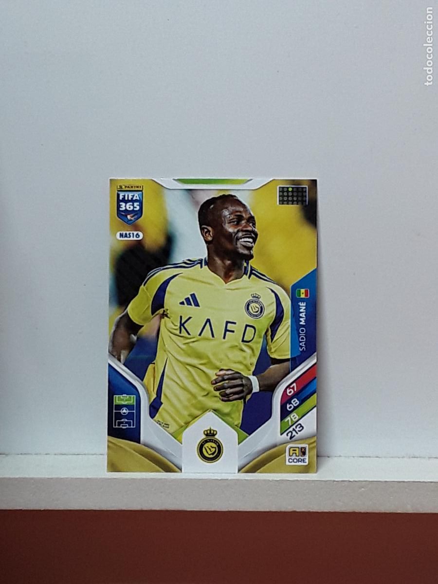 Cromos de F&uacute;tbol: FIFA 365 ADRENALYN 2025 2026 25 26 ALBUM PANINI LIGA N NAS16 NAS 16 AL-NASSR SADIO MANE