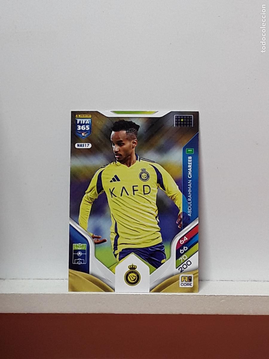 Cromos de F&uacute;tbol: FIFA 365 ADRENALYN 2025 2026 25 26 ALBUM PANINI LIGA N NAS17 NAS 17 AL-NASSR ABDULRAHMAN GHAREEB