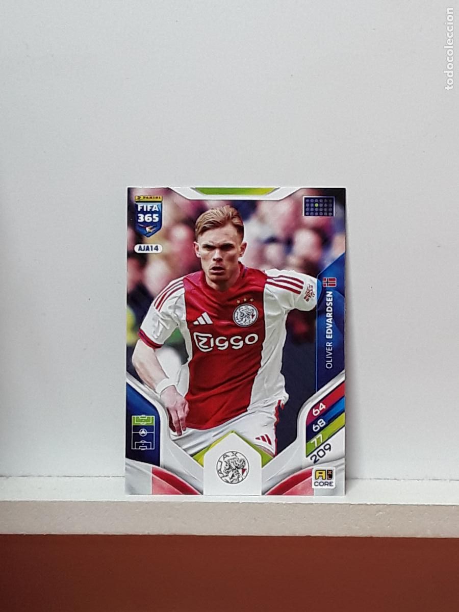Cromos de F&uacute;tbol: FIFA 365 ADRENALYN 2025 2026 25 26 ALBUM PANINI LIGA N AJA14 AJA 14 AJAX OLIVER EDVARDSEN