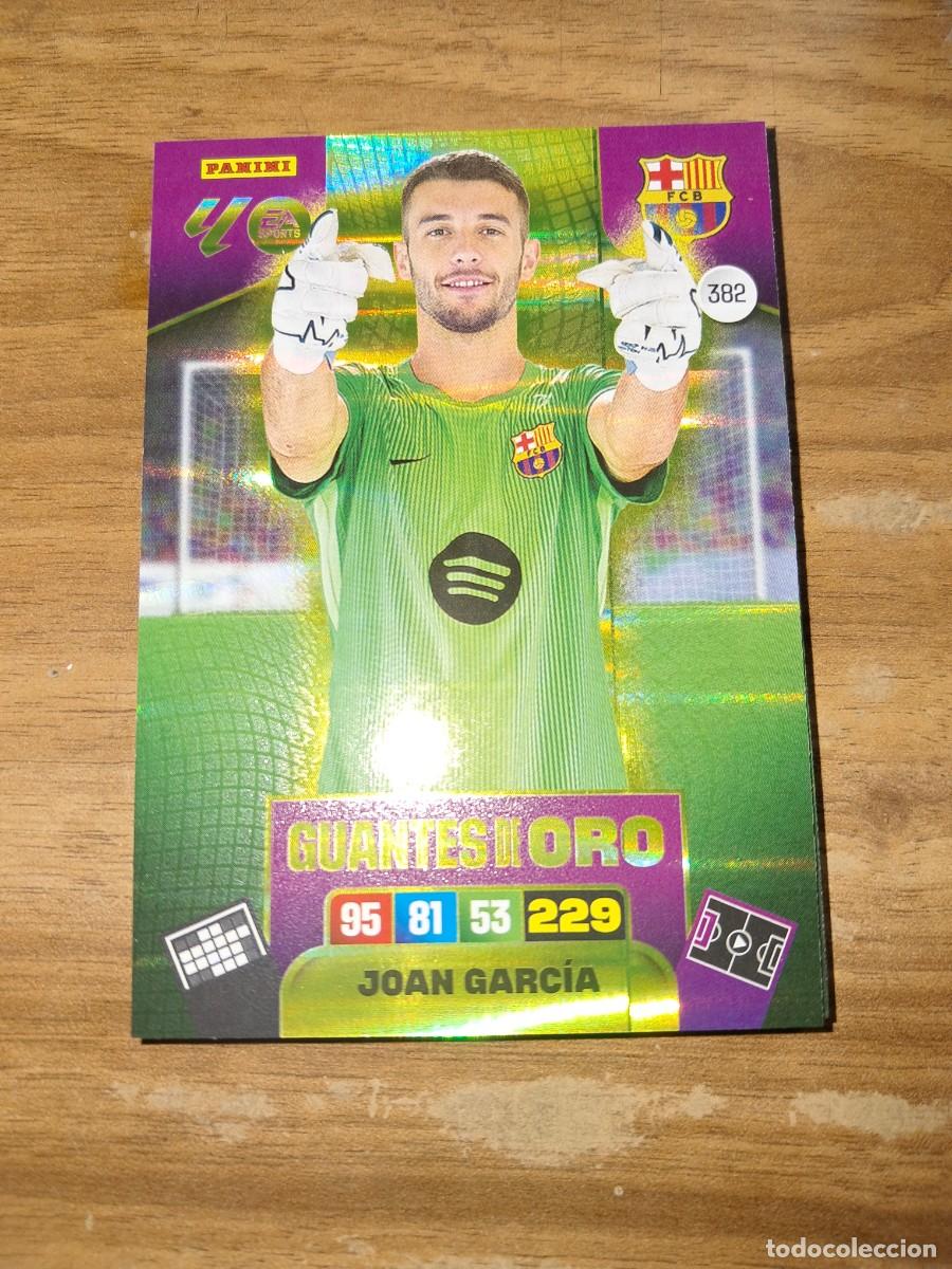 Cromos de F&uacute;tbol: CARD ADRENALYN TEMPORADA 25/26: GUANTES DE ORO JOAN GARC&Iacute;A, N&deg; 382
