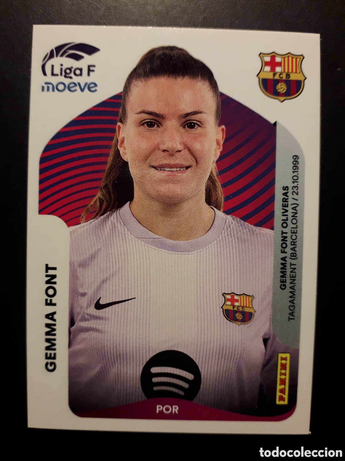 Cromos de F&uacute;tbol: GEMMA FONT FC BARCELONA N&deg; 85 LIGA F FEMENINA 2025 2026 25 26 PANINI SIN PEGAR PEDIDO M&Iacute;NIMO 3&euro;