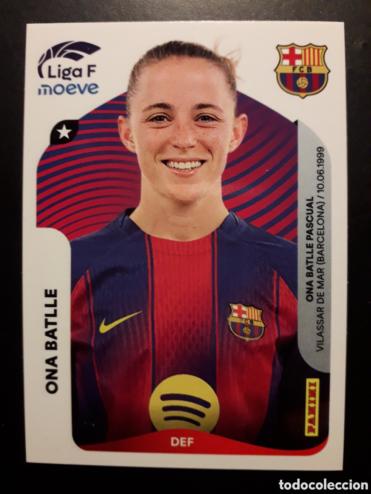 Cromos de F&uacute;tbol: ONA BATLLE FC BARCELONA N&deg; 86 LIGA F FEMENINA 2025 2026 25 26 PANINI SIN PEGAR PEDIDO M&Iacute;NIMO 3&euro;