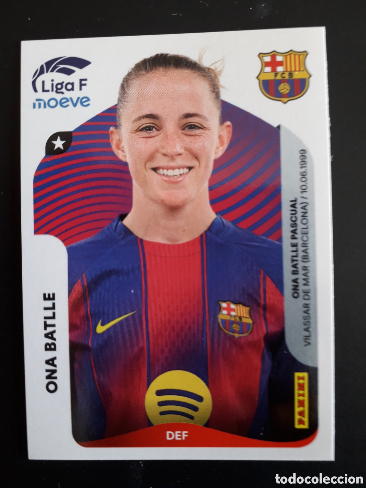 Cromos de F&uacute;tbol: ONA BATLLE FC BARCELONA N&deg; 86 LIGA F FEMENINA 2025 2026 25 26 PANINI SIN PEGAR PEDIDO M&Iacute;NIMO 3&euro;