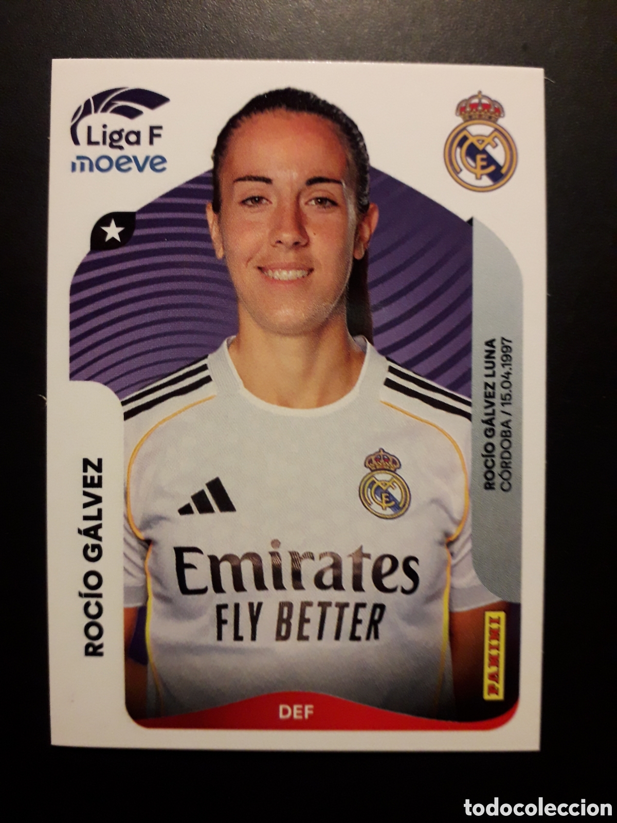 Cromos de F&uacute;tbol: ROC&Iacute;O G&Aacute;LVEZ REAL MADRID N&deg; 267 A LIGA F FEMENINA 2025 2026 25 26 PANINI SIN PEGAR PEDIDO M&Iacute;NIMO 3&euro;.