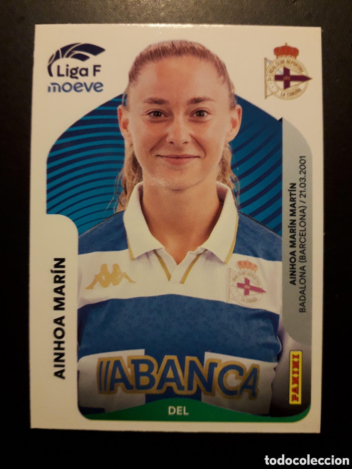 Cromos de F&uacute;tbol: AINHOA MAR&Iacute;N DEP CORU&Ntilde;A N&deg; 137 LIGA F FEMENINA 2025 2026 25 26 PANINI SIN PEGAR PEDIDO M&Iacute;NIMO 3&euro;