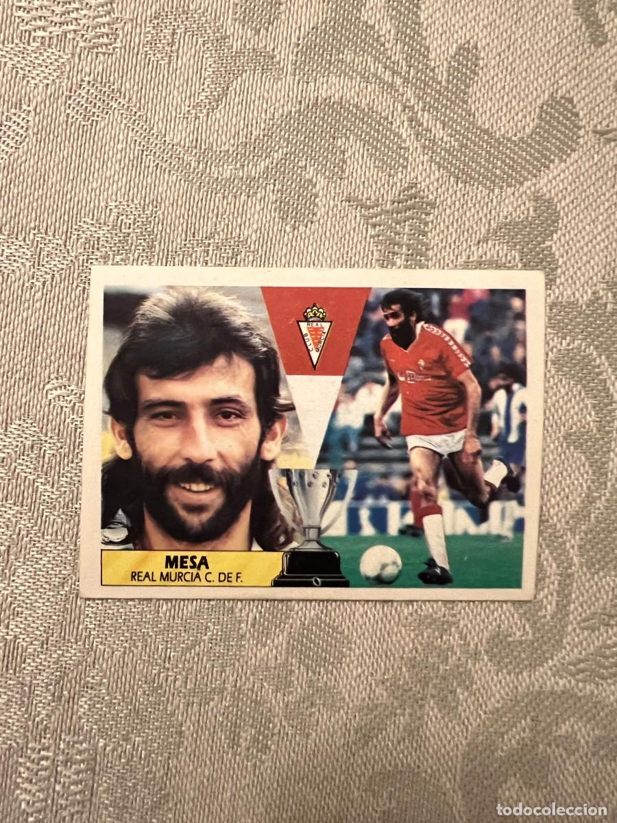 Fu&szlig;ball-Sticker: MESA BAJA REAL MURCIA CON TRASERA LIGA EDICIONES ESTE 87 88 1987-1988