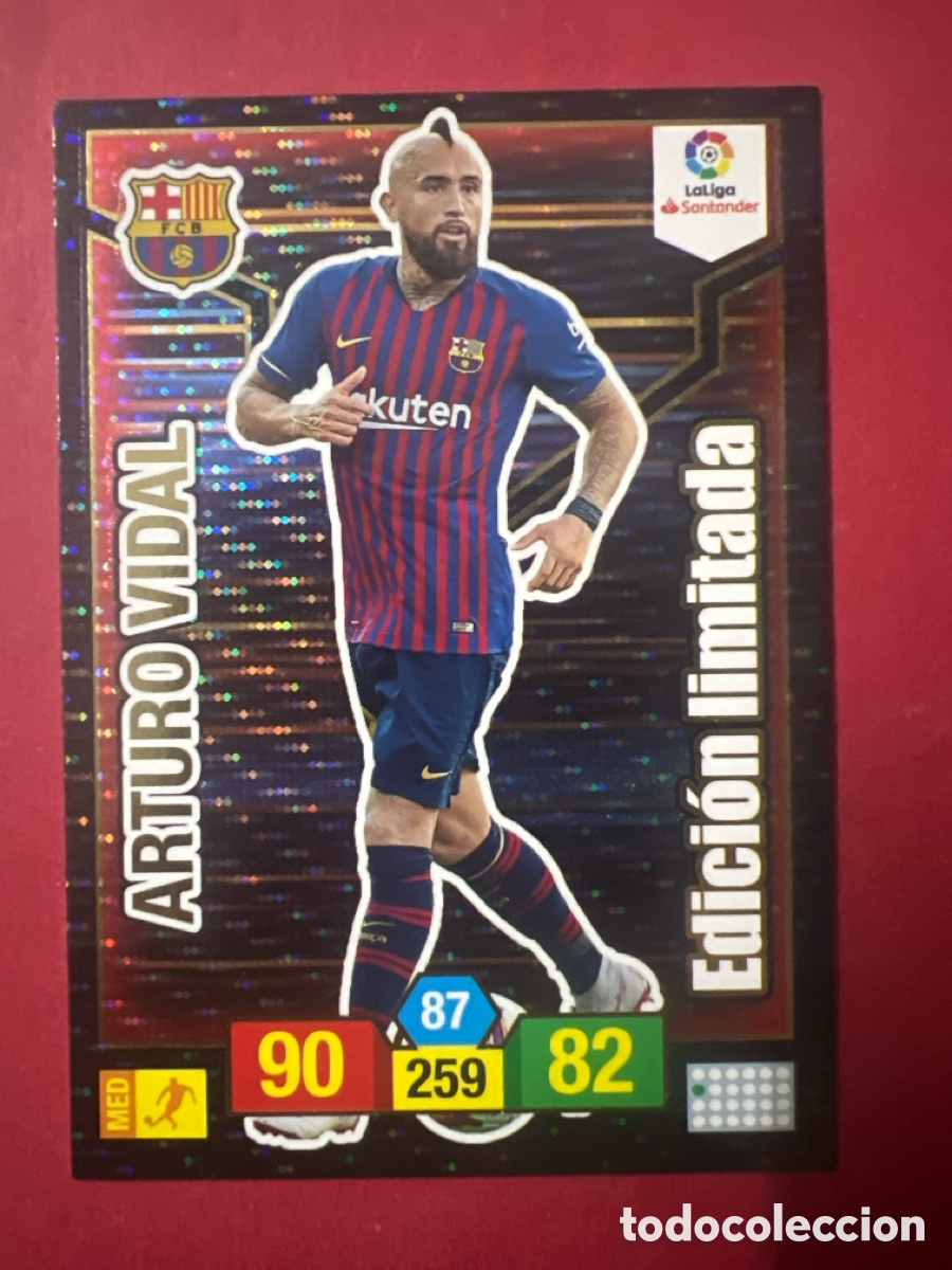 Cromos de F&uacute;tbol: E1294. ARTURO VIDAL EDICION LIMITADA BARCELONA ADRENALYN XL 2018 2019 PANINI 18 19