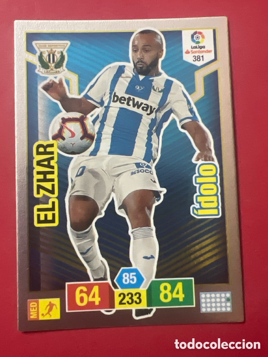 Cromos de F&uacute;tbol: E1348. 381 EL ZHAR CD LEGANES IDOLO FICHAS ADRENALYN 2018 2019 18 19