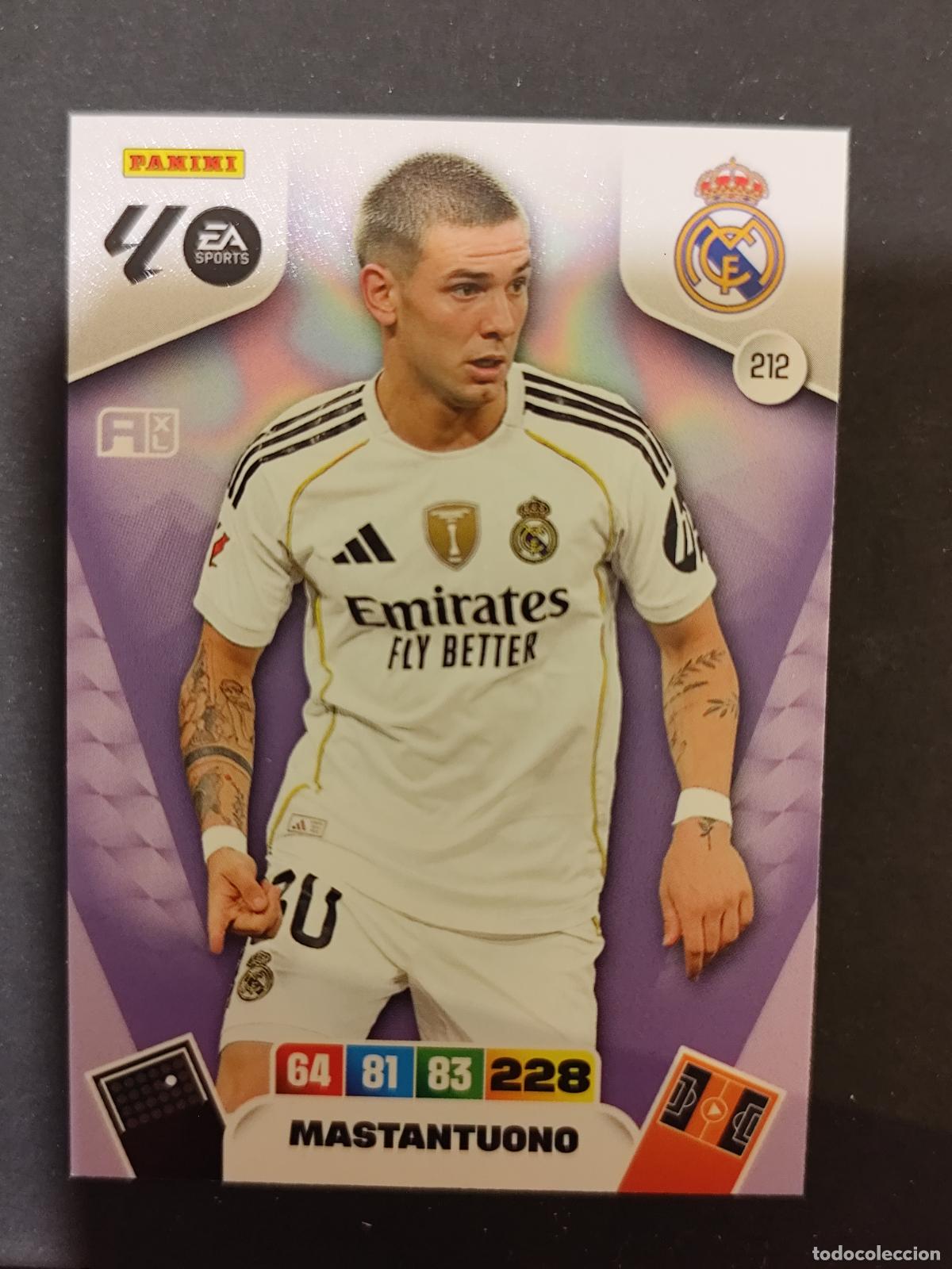 Cromos de F&uacute;tbol: 212 MASTANTUONO REAL MADRID ADRENALYN 2025 2026 25 26